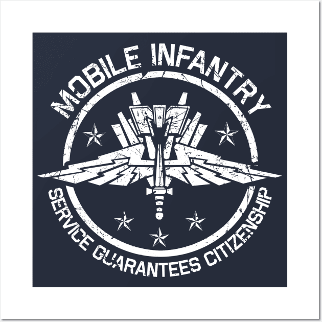 Mobile Infantry Crest Wall Art by PopCultureShirts